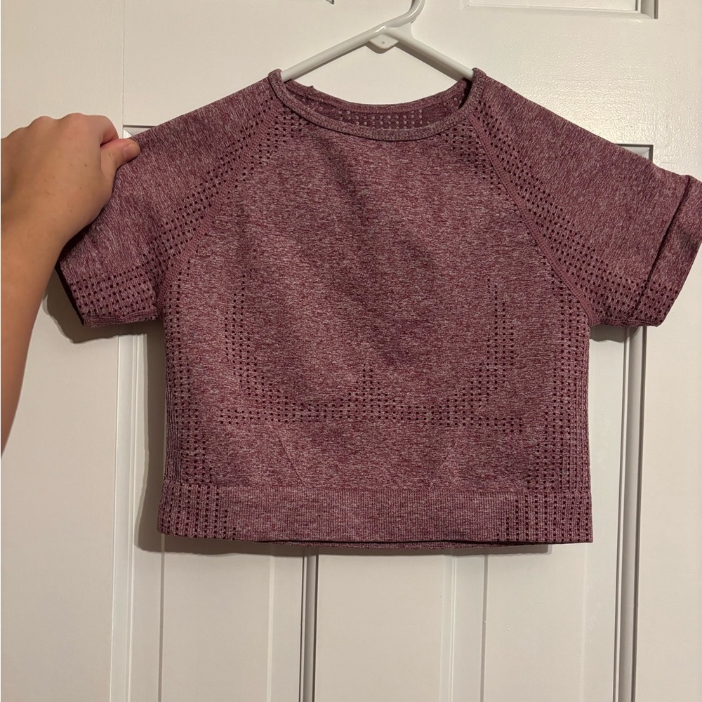 Cropped workout top
